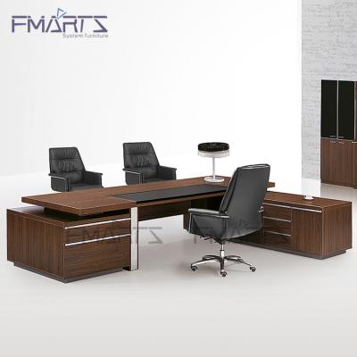 China Durable 2 Designs Executive Office Guest Ink Office Set Black Attractive Office Table Luxury Eco-Friendly Table for sale