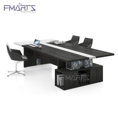 China Knock Down Meeting Room Modern Solid Wood Luxury Conference Table for sale