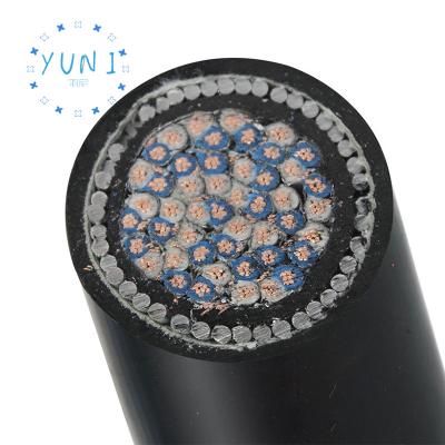 China Copper Clad Aluminum YUNI 600V special thermoplastic elastomer TPE insulation Li14YC14Y control cable for sale