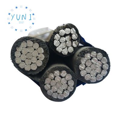 China Copper YUNI  Lxs Cable lxs Abc Cable NFC 5 core 3x70mm2+54.6mm2+16mm2 abc cable with street light core for sale