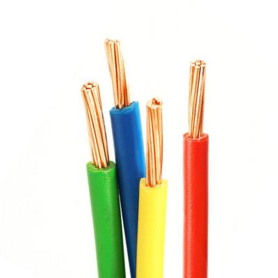 China Construction 300V 500V 450V 750V Indoor Outdoor Copper PVC Insulated Covered Fire Resistant Wire Electric Wire for Home Building for sale