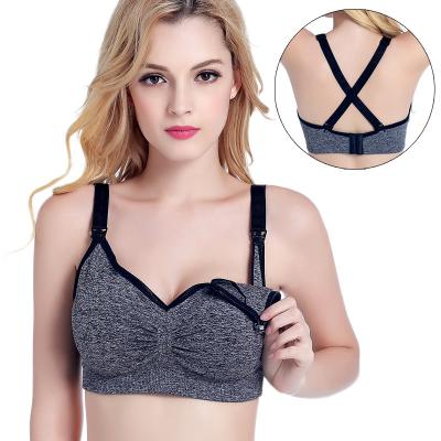 China Radiation Protection Hot Selling Seamless Mom Push Up Bra Mom Daily Lift Up Wire Free Underwear Comfortable Sports Maternity Bra for sale