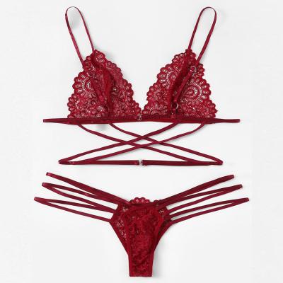 China Women's sexy underwear sets ladies sexy erotic lingerie fashion lingerie costume women's panties bra for sale