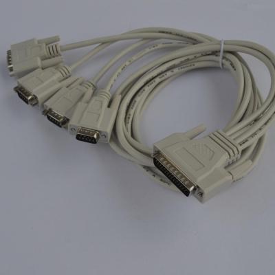 China COMPUTER Customized Cable for MOXA DB44 Male to D-sub 4Port DB9pin Male for Machine for sale