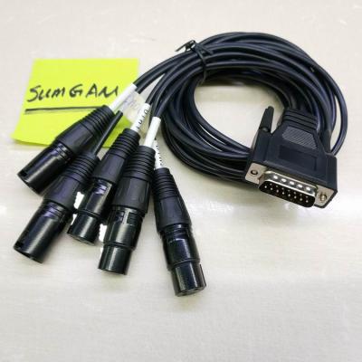 China Speaker Customized 5 Channel Snake XLR To DB15 Wire Audio Cable For Music Equipment System Custom Length for sale