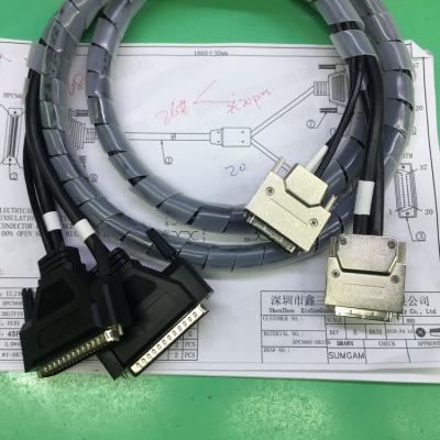 China COMPUTER Customized VHDCI 68 pin scsi cable male to D-sbu DB37 cable male for servo motor machinery equipment custom length for sale