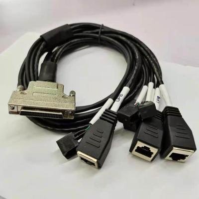 China Custom COMPUTER &RJ10 (4P4C) SCSI MDR 50 Pin to RJ45&RJ12 (6P6C) Cable Black or Beige Colors Customized Length for sale