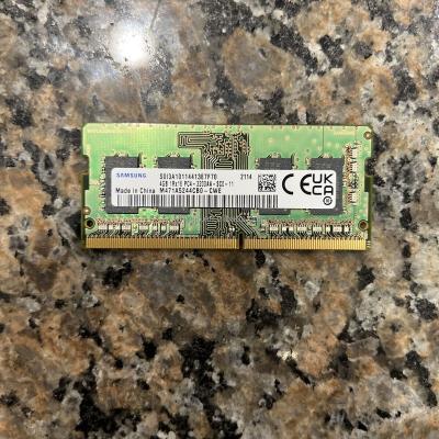 China Brand new original LAPTOP stock DDR4 4GB 1Rx16 PC4-3200AA DDR4 4G SODIMM notebook memory module M471A5244CB0-CWE for sale