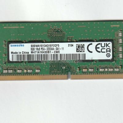 China Original brand new LAPTOP stock DDR4 8GB 1Rx8 PC4-3200AA DDR4 8G SODIMM notebook memory module M471A2K43DB1-CWE for sale