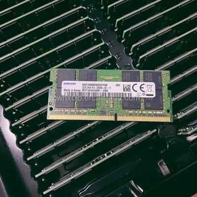 China Original brand new LAPTOP stock DDR4 32GB 2RX8 PC4-3200AA DDR4 32GB SODIMM notebook memory module M471A4G43AB1-CWE for sale