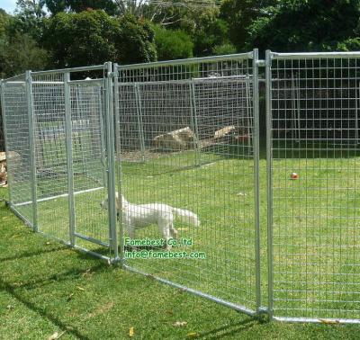 China 5x10x6ft Large Sustainable Outdoor Galvanized Heavy Duty Metal Fence for sale