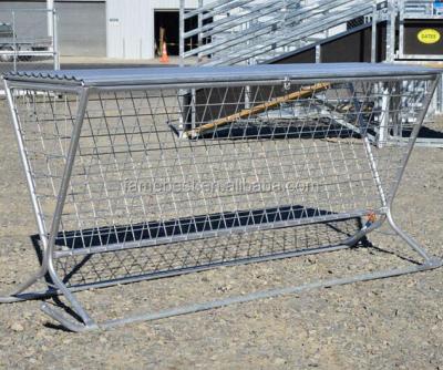 China Easily Assembled Slow Sheep / Deer Hay-saver Feeder With Roof Shelfter for sale