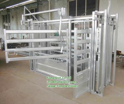 China HOT Dipped GALVANIZED Cattle Drop Gate Cattle Feeding Equipment Headbail for sale