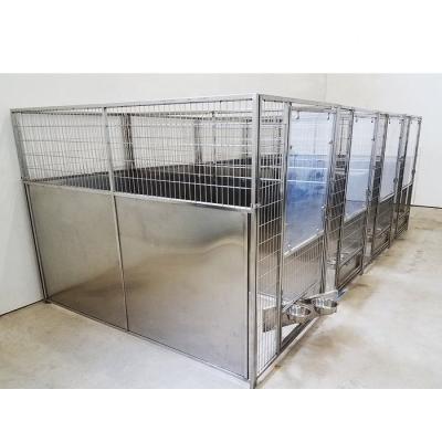 China Lelong.my Sustainable Stainless Steel Dog Cage Crate for sale