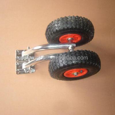 China Boat Trailer Boat Inflatable Transom Launch Wheel For Dinghy Trolley Inflatable Wheels for sale