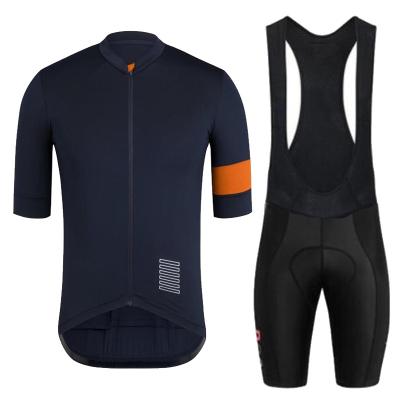 China Breathable Mens Tank Top Suit Short Sleeve Bike Cycling Shirt + 3D Padded Bib Shorts Full Zipper Quick Dry Cycling Clothing for sale