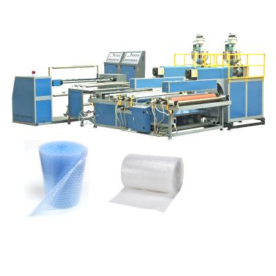 China Three Layer Stretch Wrap Cushion Film Plastic Packaging Pe Air Bubble Making Machine for sale