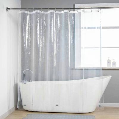 China Sustainable Eco Friendly Waterproof PEVA Odorless Shower Curtain With Magnets for sale