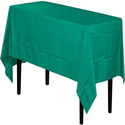 China Oilproof Decorative Biodegradable Disposable PLA Plastic Table Cover Outdoor And Indoor Use for sale