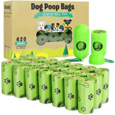 China BIODEGRADABLE Compostable Dog Poo Bags Corn Starch Plant Based Dog Poop Bags for sale