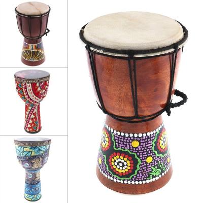 China ABS 4/6 Inch/8 Inch Good Quality Sound Traditional African Wooden Djembe Drum Height Professional Musical Instrument for sale