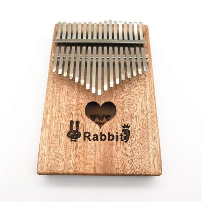 China Portable Instruments 17 Keys Kalimba Thumb Piano Solid Wood Finger Piano for sale