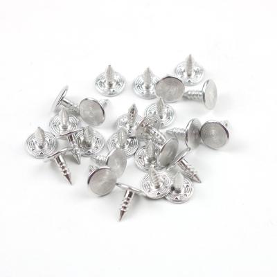 China Unique tin nickel free plated brass studs nails wholesale for jeans button rivet with good quality metal rivet metal rivet for sale