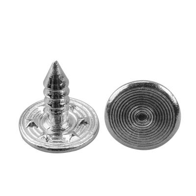 China Factory nickel free screw aluminum nail for jeans rivets for sale