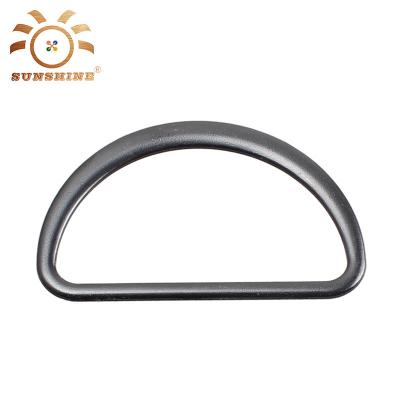 China The premium gunmetal of garment\jeans\bags\etc. plated D ring for bags metal belt buckle factory wholesale for sale