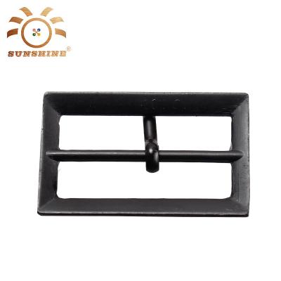 China Garment\jeans\bags\etc. Painted Matte Black Adjustable Garment Metal Buckle Belt Accessories for sale