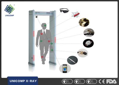 China 6 Zones Walk Through Security Metal Detectors , Metal Detector Walk Through Gate UNX200A for sale