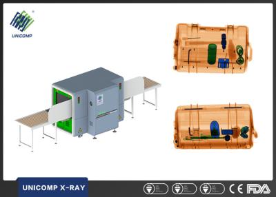 China Dual Viewer X Ray Security Scanner UNX6040D Multi energy display Automatically detect for sale