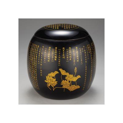 China / Red Round Ashes Urn Cremation Urn for Adult Human Ashes Male and Female for Funeral Supplies for sale