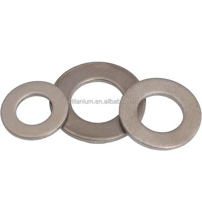 China Gr2 Gr5 DIN125 M3 M20 8mm Round Pure Titanium M10 Titanium Flat Washer for sale