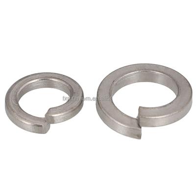 China Gr2 Gr5 m2/m3 m6/m8/m10/m12/M14/m16/m20/m22 round split titanium split spring lock washers fasteners hardwares for sale