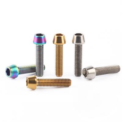 China Titanium alloy titanium fixed hub bolts m6*25mm GR5 car hub climbing screw for sale