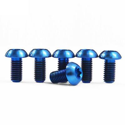 China High Quality Gr5 M5x10mm Titanium Alloy Screw Bolts Disc Brake Torx Titanium Rotor Bolts Mountain Bike Road Bike Racing Motorcycle Bolts for sale