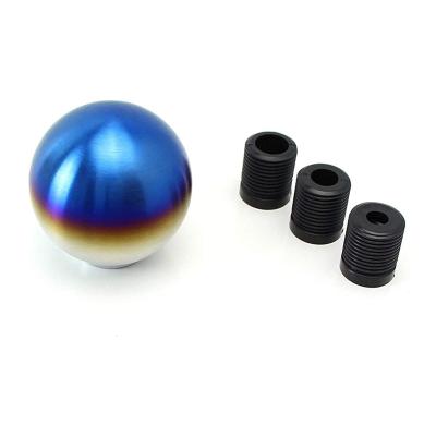 China Long Service Life Hot Sale Burnt Brushed Titanium Car Shift Knobs Car Gear Head M12/10*1.25/1.5mm for sale