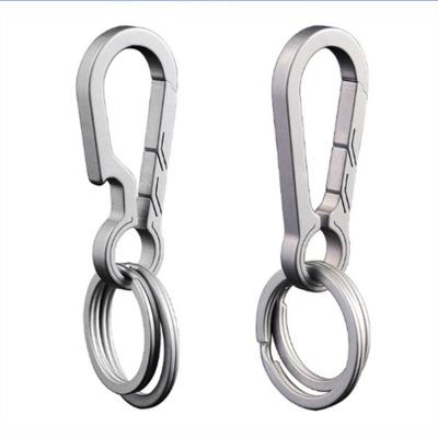 China Healthy Hot Sale Titanium Alloy Quick Hanging Key Chain Outdoor Carabiner for sale