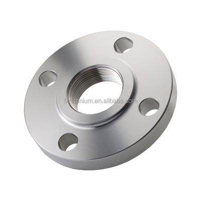 China Customization Specifications Industrial Used Gr2 Titanium Standard High Strength Full Titanium Threaded Flange for sale