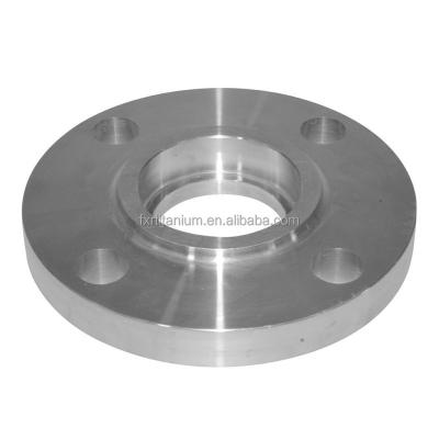 China Petroleum/Power/Chemical/Construction/Gas Support Gr2 Standard High Strength Industrial Used Titanium Alloy Socket Weld Flange for sale