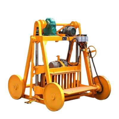 China Home Use QM4-45 AAC Block Making Machine Paving Block Making Machine Egg Laying Block Making Machine Brown Clay for sale