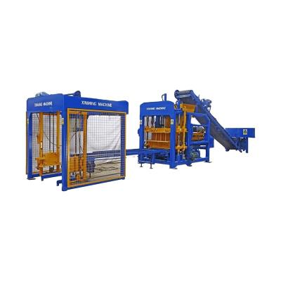 China High Efficiency Low Cost Full Auto Cheap Concrete Construction Machines Hollow Block Brick Making Machine For Paver for sale