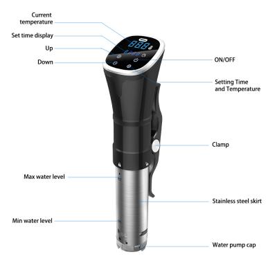 China Sous Vide Precision Cooker Powerful Immersion Circulator with Accurate Temperature Control Digital Timer Display à venda