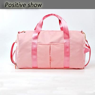 China Waterproof bag gym pink women the latest version of the fitness separation 2021 printed LOGO dry and wet bag for sale