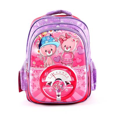 China Polyester School Bags Children High Capacity School Bags Cartoon Pattern School Bags Children for sale