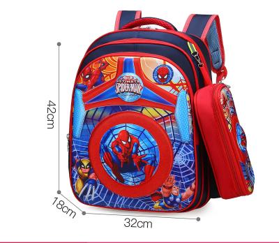 China Waterproof Bookbag Backpack School Spider Man Kids Bookbag Cartoon Elephant Satchel Custom Satchel For Kids for sale