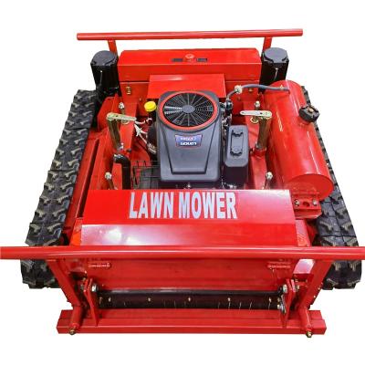 China Farm remote control gasoline orchard machine agriculture sprayer machine/remote control spraying lawn mower for sale