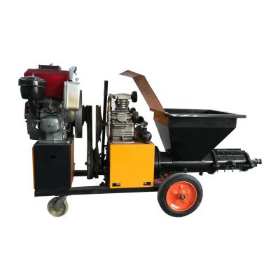 China Chinese Hot Selling Mortar Machine Spraying Wall Plastering Machine / Plastering Machinery With Diesel Engine for sale