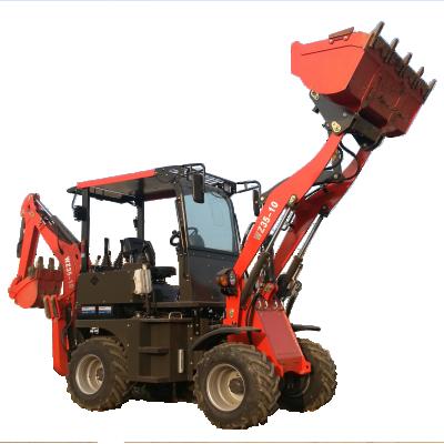 China Chinese Top End Loader Brand Small Farm Loader 4x4 Backhoe Loader 1 Ton Backhoe Loader for sale